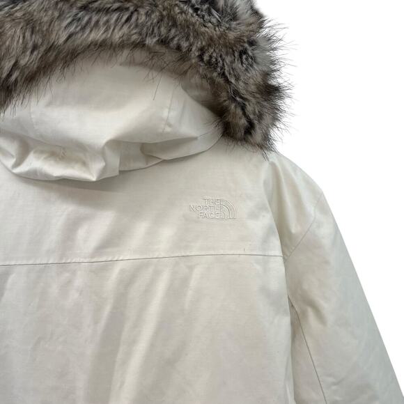 The‎ North Face Women's Downtown Parka Jacket Vintage White Size XXL *Flaws - Picture 13 of 16